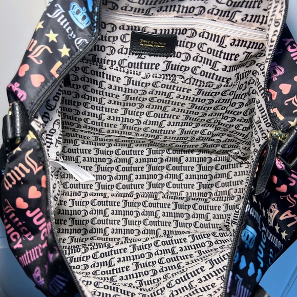 Juicy Couture Rainbow Logo Print Tote Bag - Picture 8 of 11